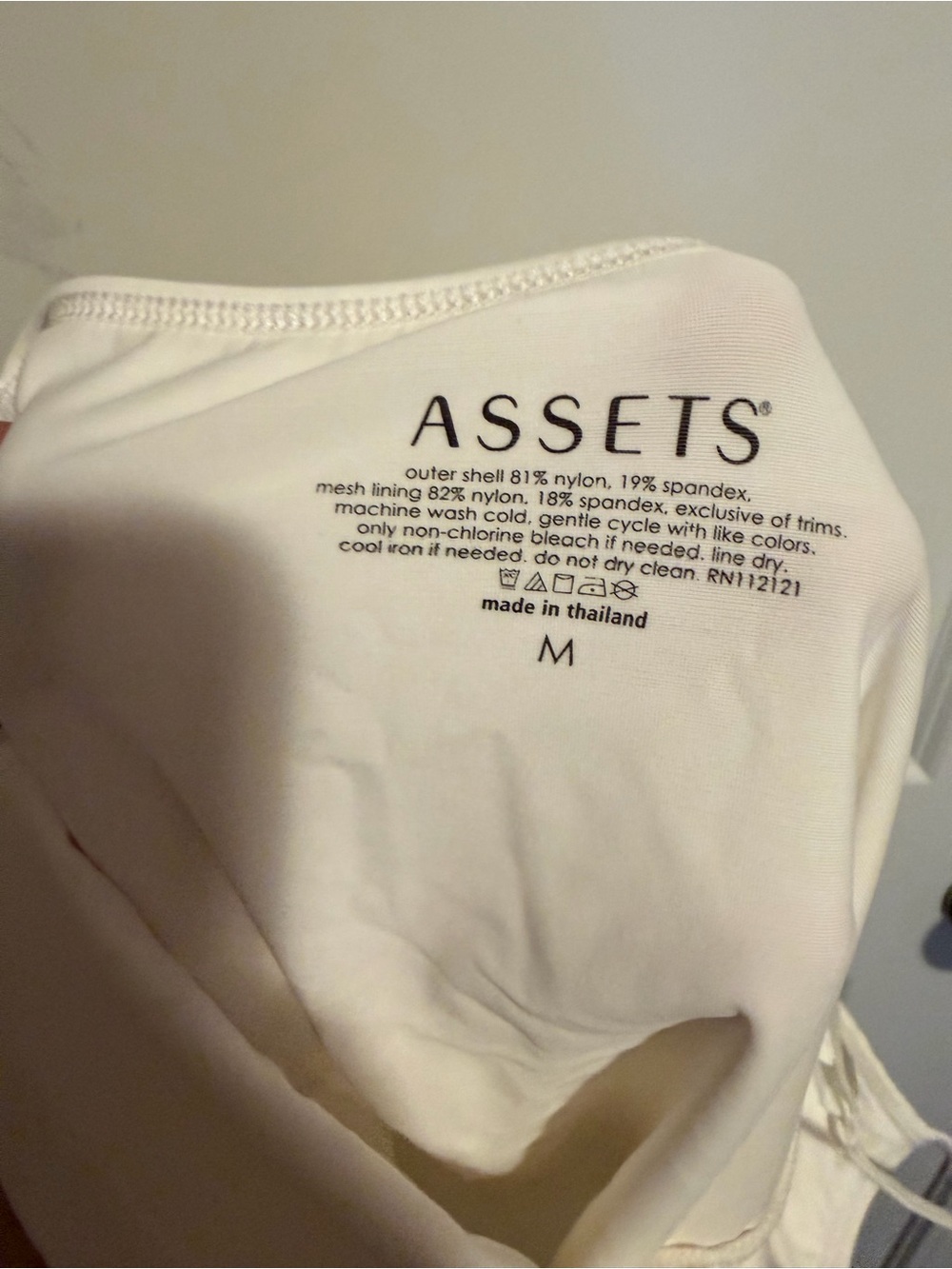 ASSETS White Shaping Swim Top - Women's Supportive White Swimwear